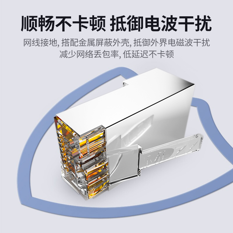 六類水晶頭  超6類屏蔽水晶頭