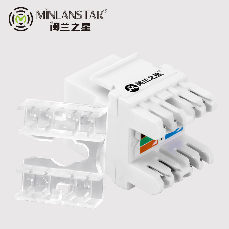 六類180度非屏蔽模塊	ML-6/180-M